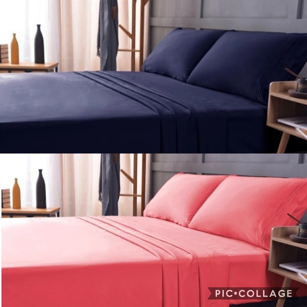 Cool Bamboo Collection Lux Sheet Set | QUEEN SIZE | Choose ONE Color